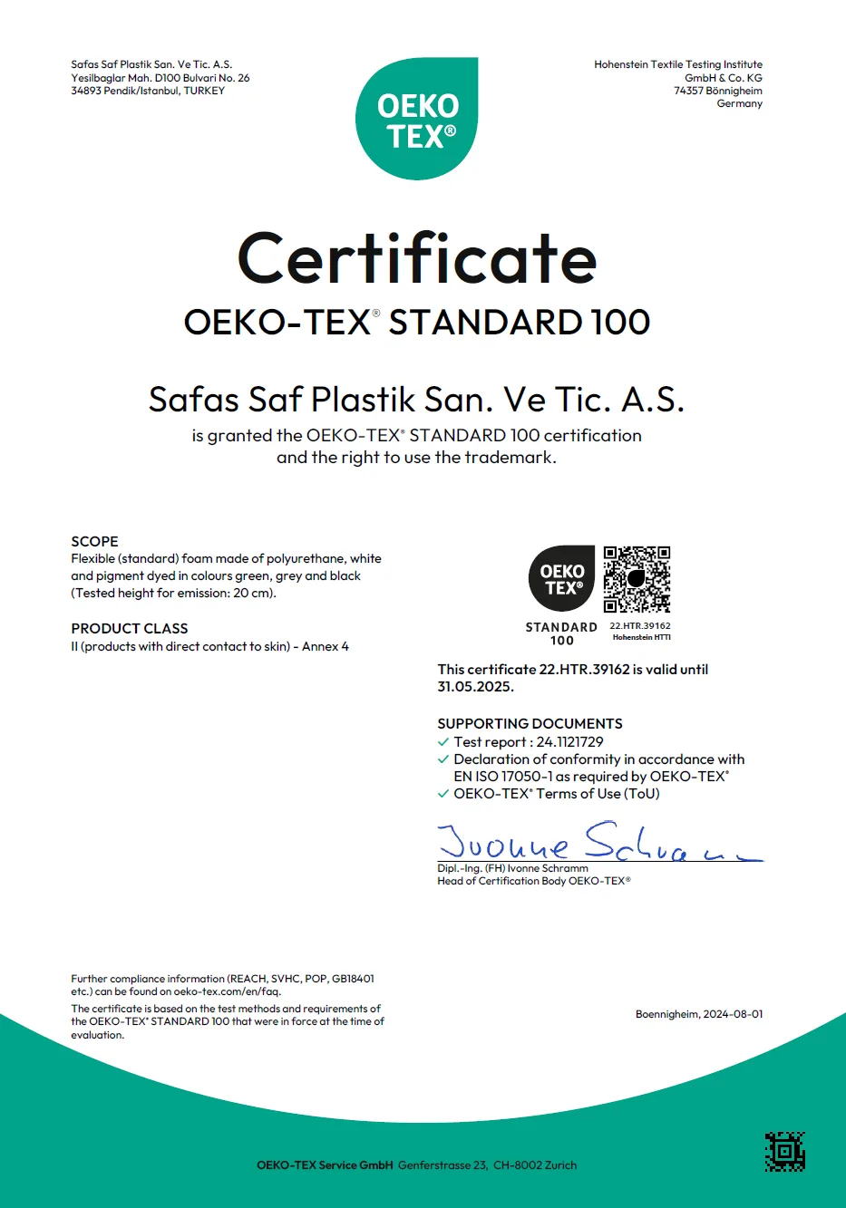 OEKO-TEX® STANDARD 100